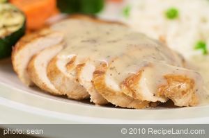 Grilled Chicken with Creamy Herb Sauce