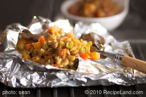 Sweet Potato, Lentil and Green Bean Packets