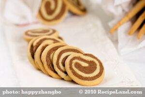 Christmas Chocolate Pinwheel Butter Cookies