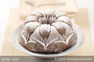 Chocolate Walnut and Flaxseed Bundt Cake