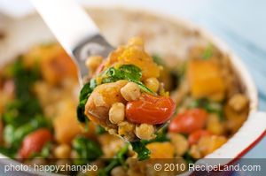 Chickpea and Butternut Squash Casserole