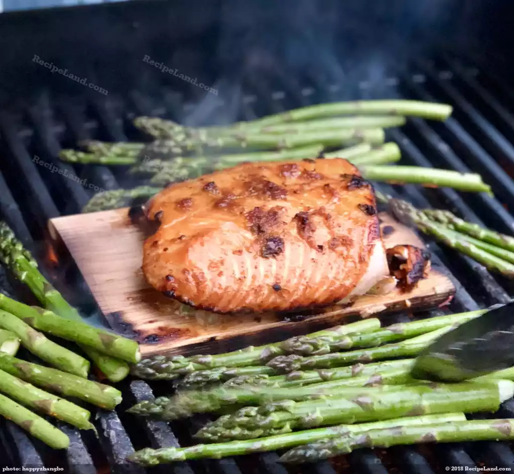 Cedar plank salmon