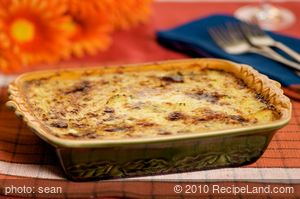 Cheesy Spaghetti Squash Gratin with Fresh Basil