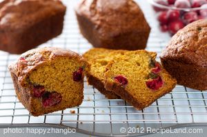 Pumpkin Cranberry Bread 