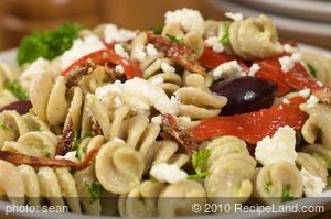 Leftover Greek Pasta Salad