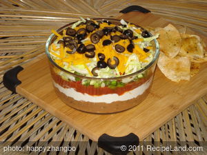 Seven Layer Taco Dip - Superbowl