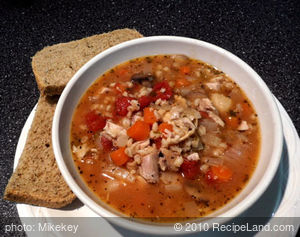 Grandma's Chicken and Barley Soup