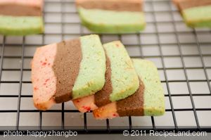 Holiday Spumoni Cookies