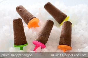 Fudgey Chocolate  Popsicles 