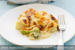 Broccoli Shrimp Lasagna