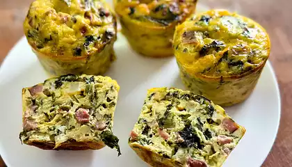 Eggs Florentine Ham & Cheese Cups