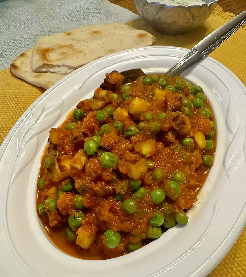 Mattar Paneer (Peas and Cheese)