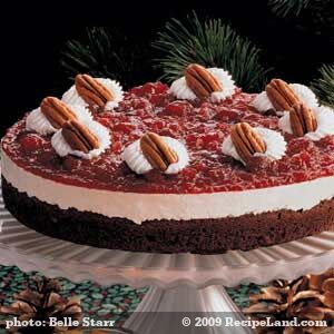 Cranberry Brownie Torte