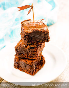 Triple-Chocolate Fudge Brownies