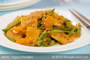 Butternut Squash, Green Beans and Tofu