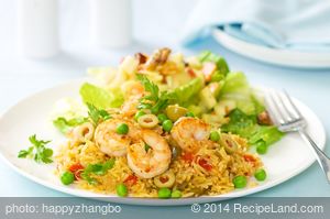 Shrimp And Yellow Rice