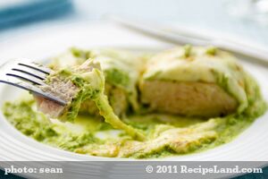 Chicken Breasts in Poblano Sauce