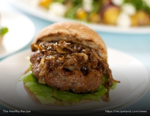 Beef Burgers with Caramelized Onions