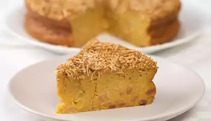 Jamaican Sweet Potato Pudding Cake