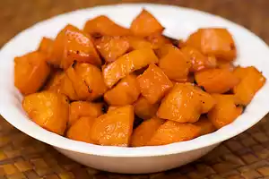 Paleo Maple Syrup Roasted Sweet Potatoes