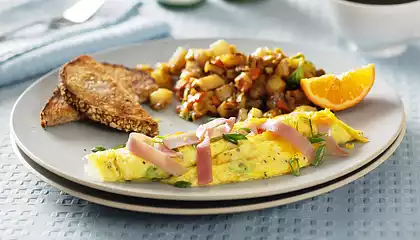 Easy Scrambled Eggs and Ham