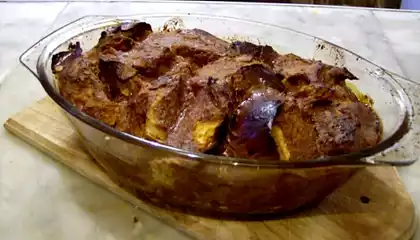 Caramel Croissant Pudding