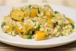 Butternut Squash and Pearl Barley Pilaf