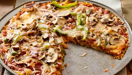 Pizza with Rice Crust (Gluten-free)