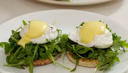 Arugula (Rocket) Eggs Benedict