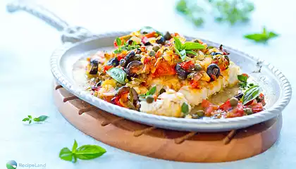 Baked Cod Provencal