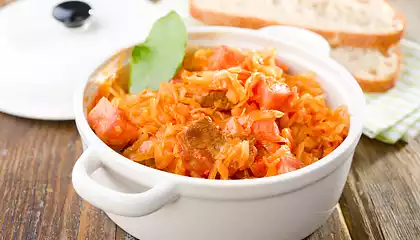 Sweet and Brown Sauerkraut