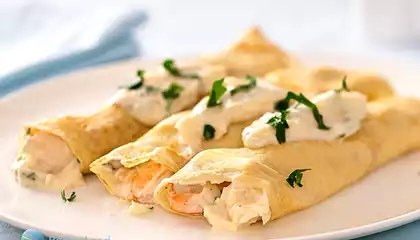 Seafood Pancakes