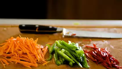 Spicy Korean Noodles with Wild Mushrooms