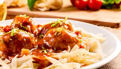 Cheese Mushroom Hearty Meatballs