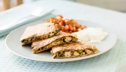 Chicken Mushroom Quesadillas