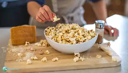 Garlic and Parmesan Popcorn