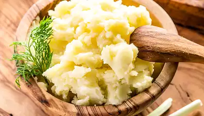 Red Garlic Mashed Potatoes 