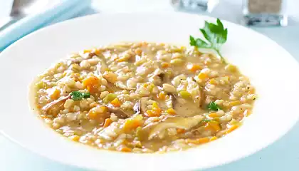 Barley-Shiitake Mushroom Soup