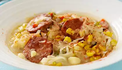 Fresh Corn and Polish Sausage Chowder