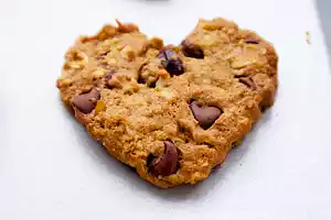 Valentine's Day Chocolate Chip and Peanut Butter Cookies