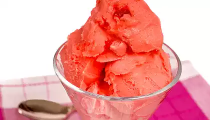 Creamy Cranberry Sherbet