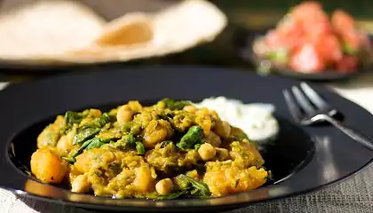 Butternut, Chickpea and Lentil Curry