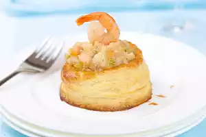 Creamed Shrimp Filling (for Vol-au-Vent or Bouchées)