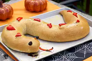 Halloween Spooky Calzone Snake