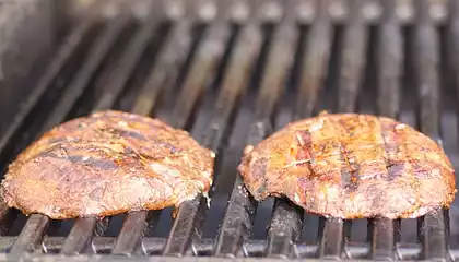 Open-face Grilled Portobello Sandwiches with Parsley-Basil Goat Cheese