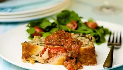 Veggie Meatloaf with Checca Sauce