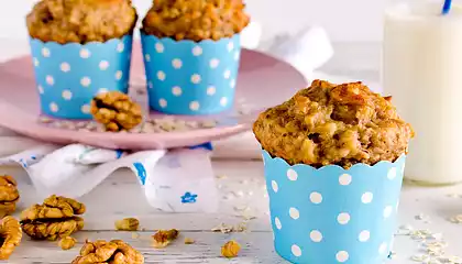 Alice's Banana Nut Oatmeal Muffins