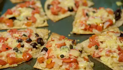 16 Minute Tortilla Pizza