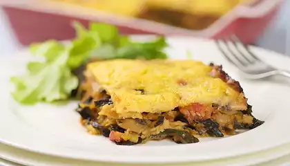 Polenta with Pumpkin and Kale