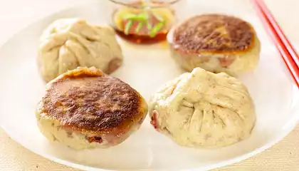 Cabbage and Shiitake Pot Sticky Buns